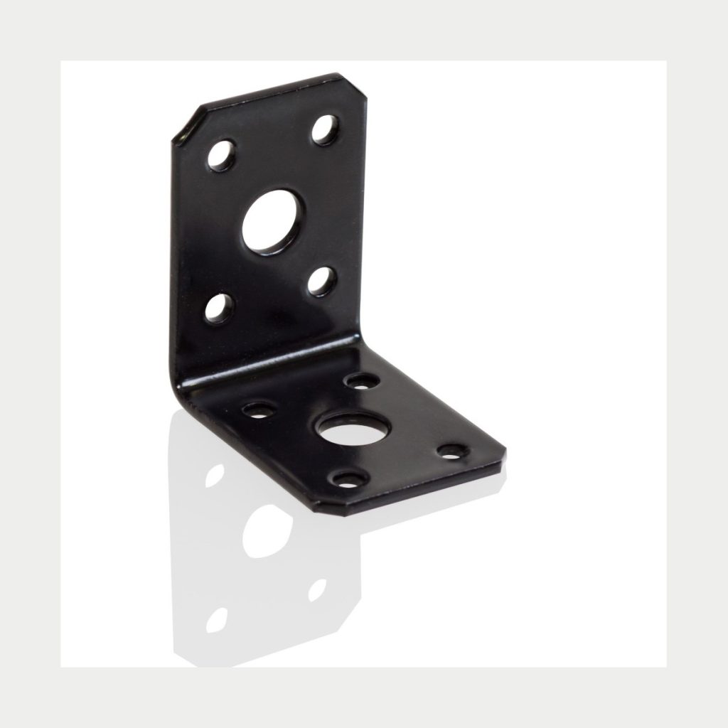 Kulmalevy maalattu 50x50x35x2,5 (musta) – tuote 401637